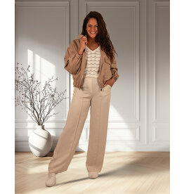 Lichtbeige tencel pantalon van Barcode