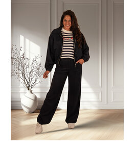 Donkerblauwe tencel pantalon van Barcode