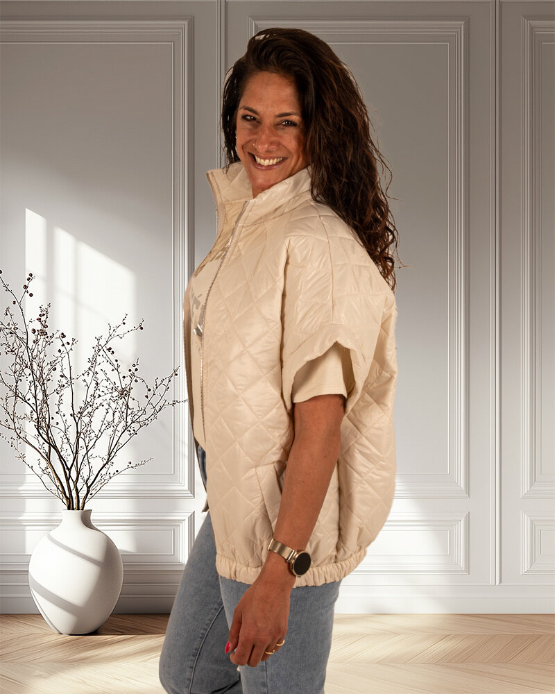 Ecru bodywarmer van El-Vita