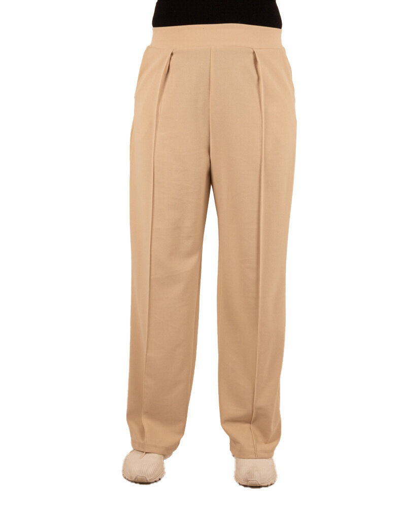 Beige broek met rechte pijp van Perla Nera