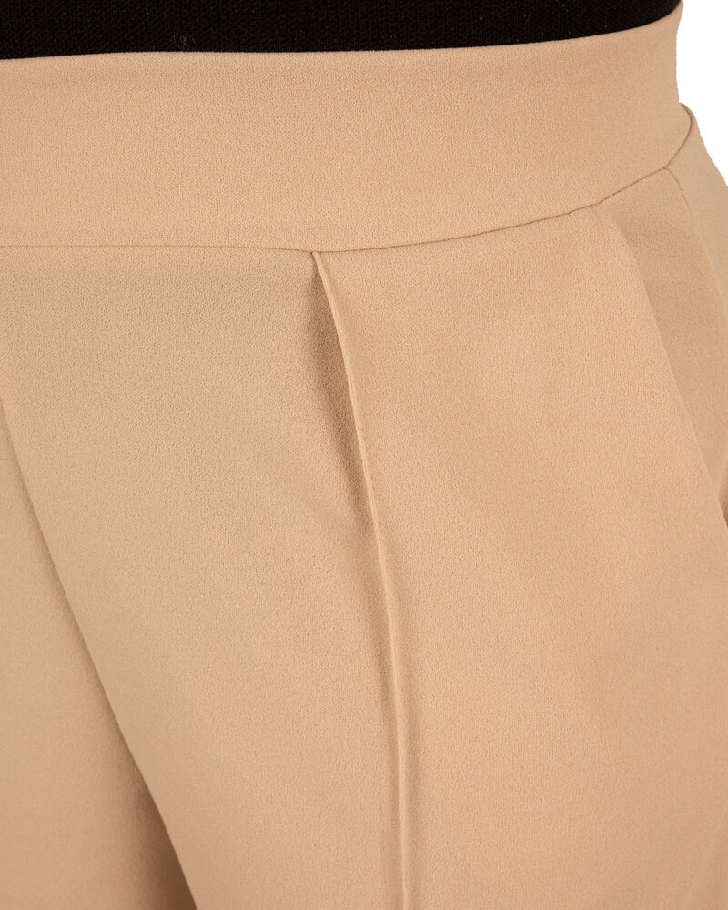Beige broek met rechte pijp van Perla Nera