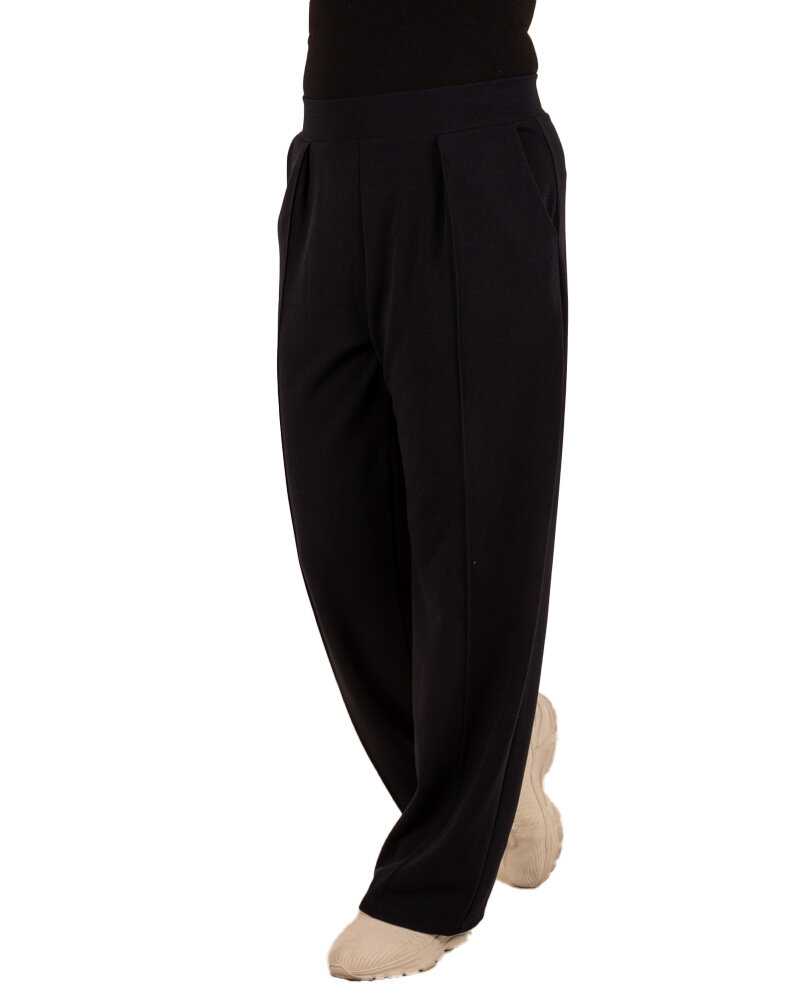 Donkerblauwe broek met rechte pijp van Perla Nera