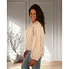 Ecru/beige gestreept tuniek van Vera Jo