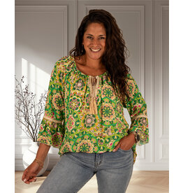 Gemma Ricceri Groene print tuniek van Gemma Ricceri