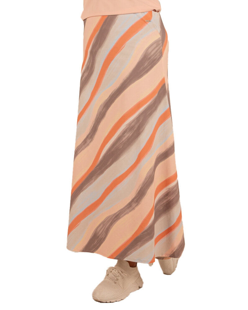 Grape apple/swirly travelstof rok van Mi Piace