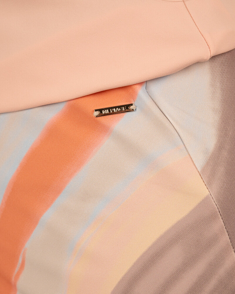 Grape apple/swirly travelstof rok van Mi Piace