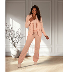 Mi  Piace Peachskin  travelstof pantalon met rechte pijp van Mi Piace