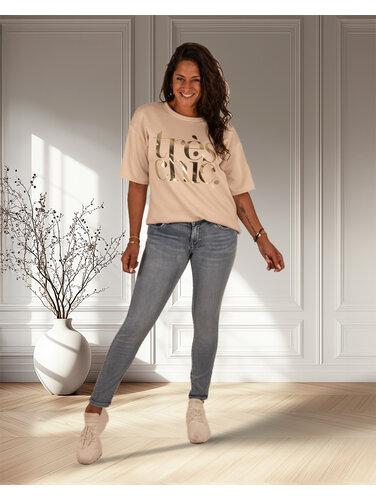 Toxik Light blue push-up skinny jeans  van Toxik