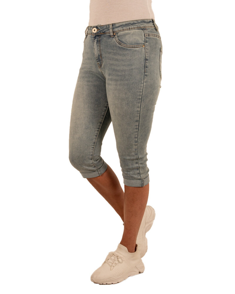 Yellow blue high waist capri van Norfy