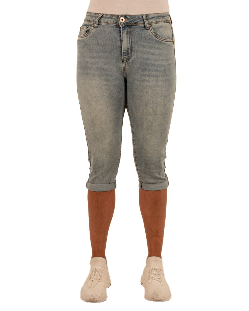 Yellow blue high waist capri van Norfy