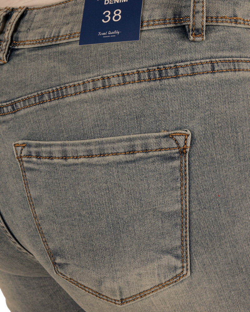 Yellow blue high waist capri van Norfy