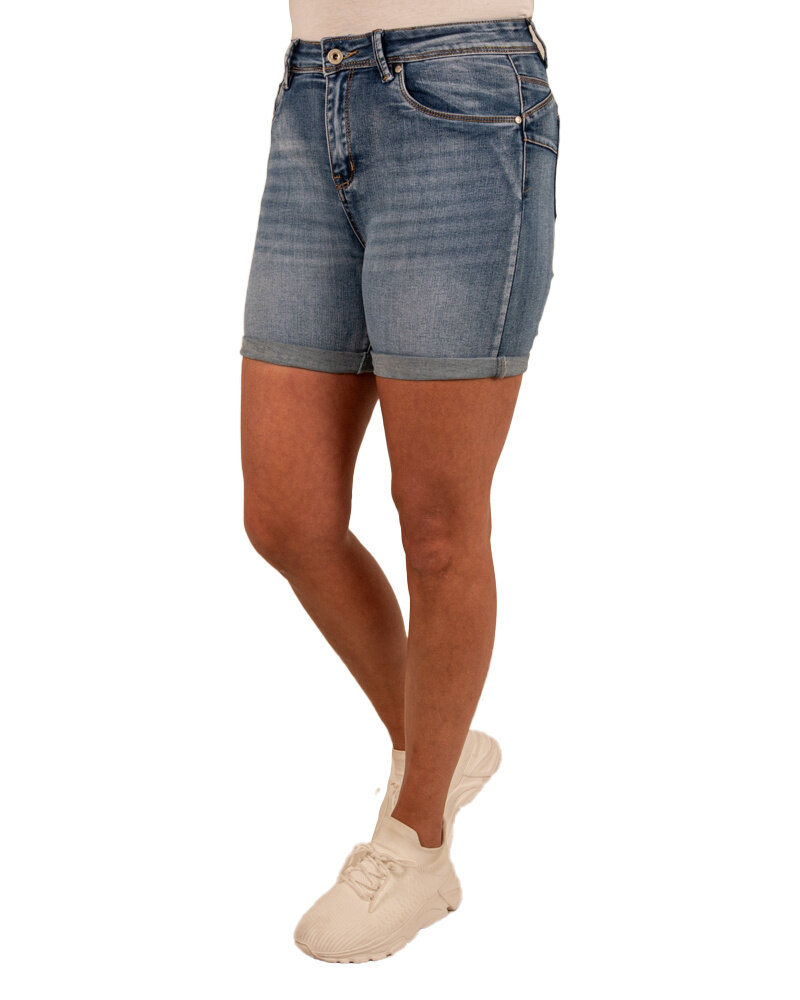 Blue high waist push-up short van Norfy