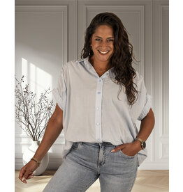 Lichtblauwe blouse van Forza