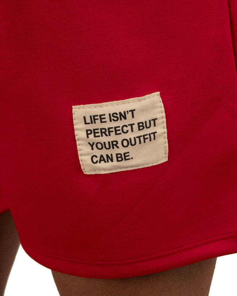 Rood joggingpak kort van El-Vita