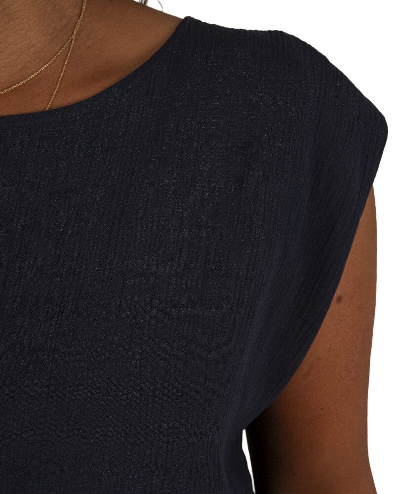 Donkerblauwe set top met rok van El-Vita