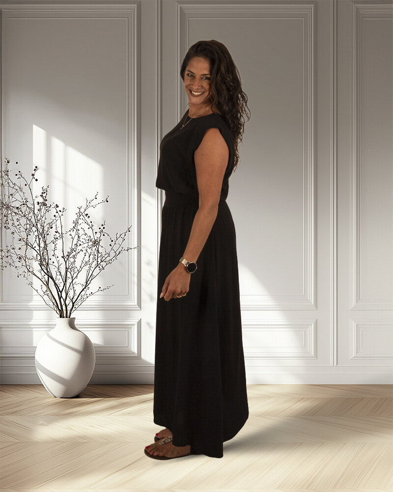 Zwarte set top met rok van El-Vita