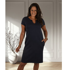Gemma Ricceri Donkerblauwe basic jurk