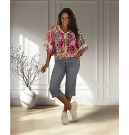 Light blue high waist capri van Norfy