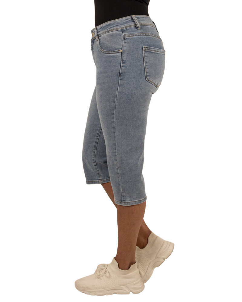 Light blue high waist capri van Norfy