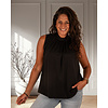 Zwarte mouwloze top van Mooij