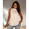 Ecru mouwloze top van Mooij