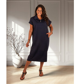 El-Vita Donkerblauwe jurk polo