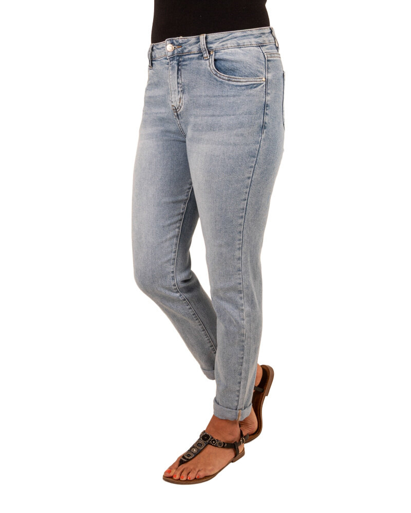 Light blue high waist mom jeans van Hello Miss