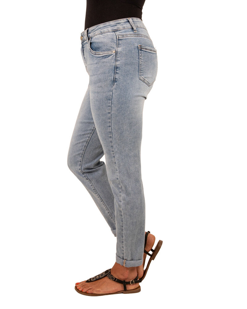 Light blue high waist mom jeans van Hello Miss