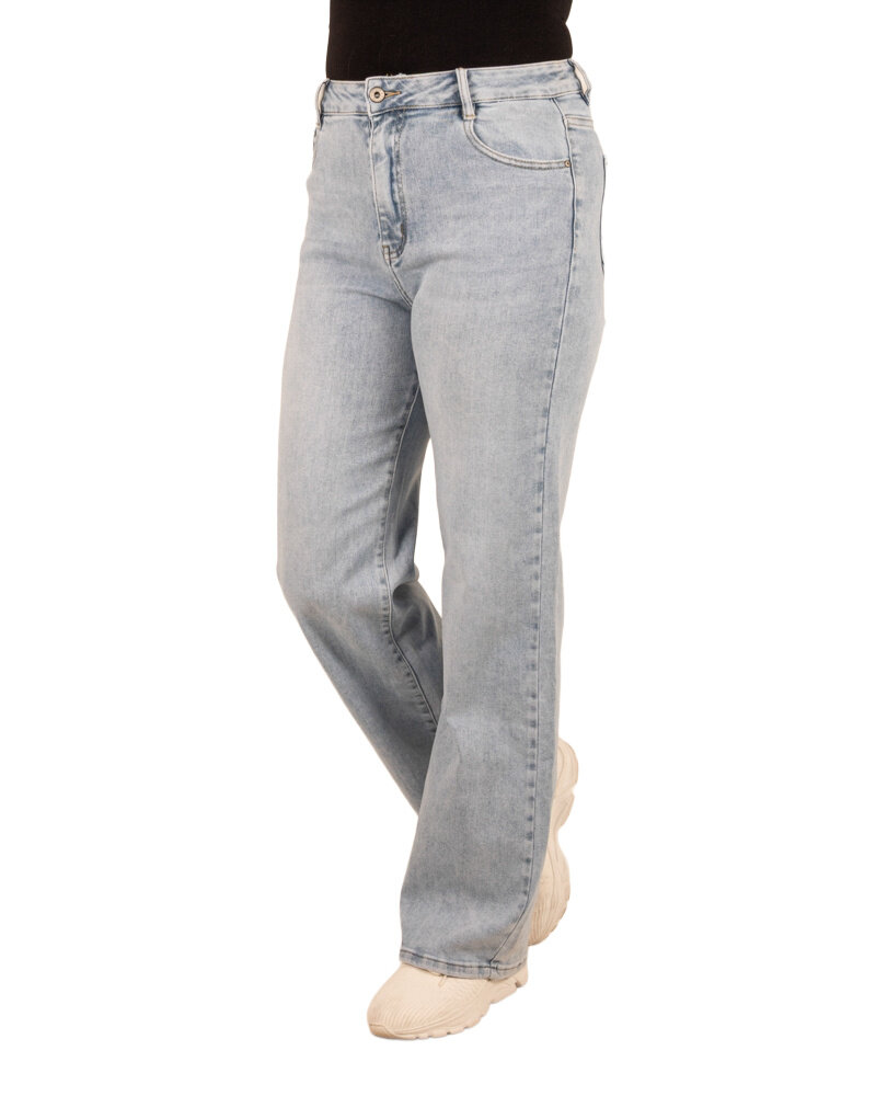 Light blue wide leg  jeans van Hello Miss