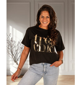 Gemma Ricceri Zwart shirt "Très Chic"