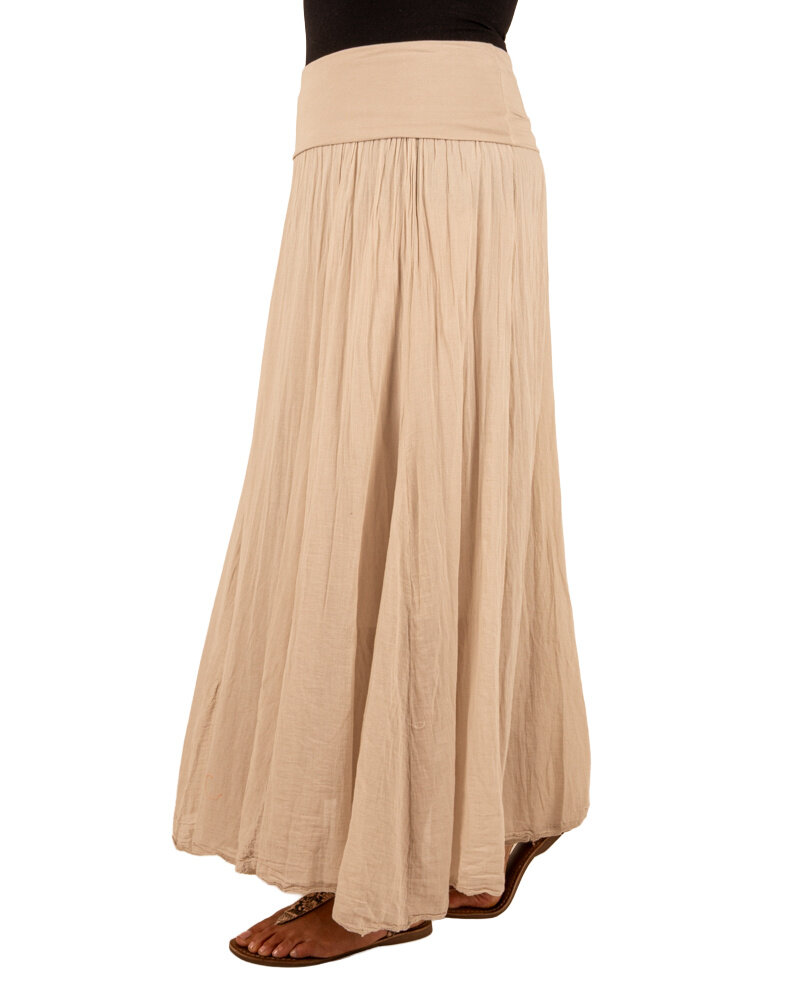 Beige lange rok van Gemma Ricceri