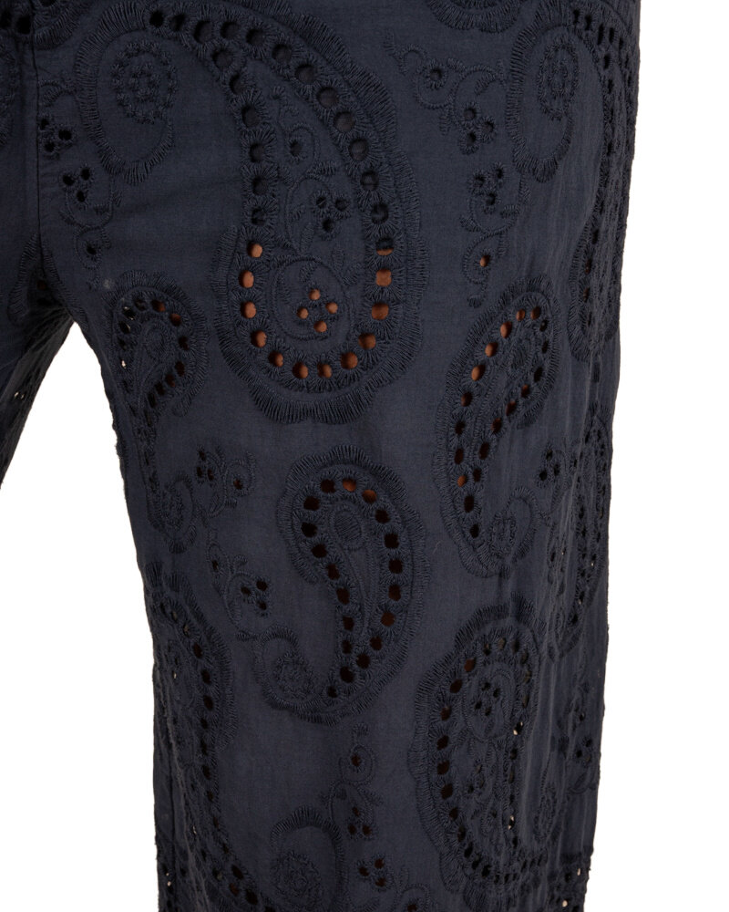Donkerblauwe broderie broek van Lamiar