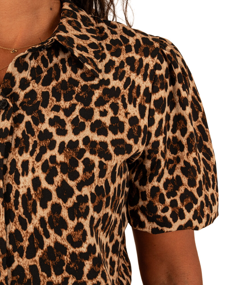 Panterprint blouse van Gemma Ricceri