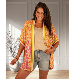 El-Vita Kleurige print vest Panter