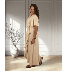 Beige overslagjurk van Sophie&Me