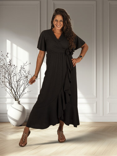 Zwarte overslagjurk van Sophie&Me