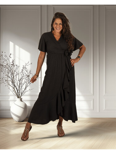 Zwarte overslagjurk van Sophie&Me