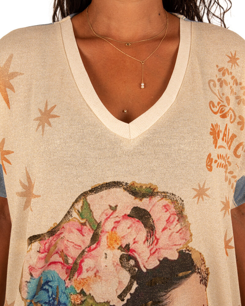 Kleurige print jurk Frida van El-Vita