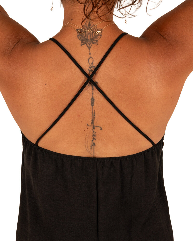 Zwarte lange jurk van Promise Fashion