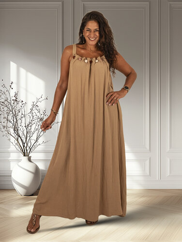 Camel jurk van Jessy&Co