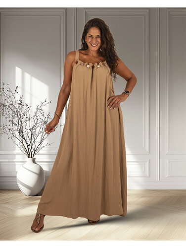 Camel jurk van Jessy&Co