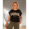 Zwart shirt "Soho" van Gemma Ricceri