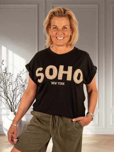 Gemma Ricceri Zwart shirt "Soho"