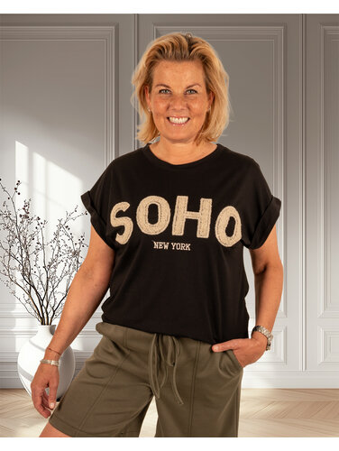 Gemma Ricceri Zwart shirt "Soho"