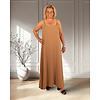 Camel lange jurk van El-Vita