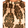Beige/groen ornamentenprint haltertop van Vera Jo