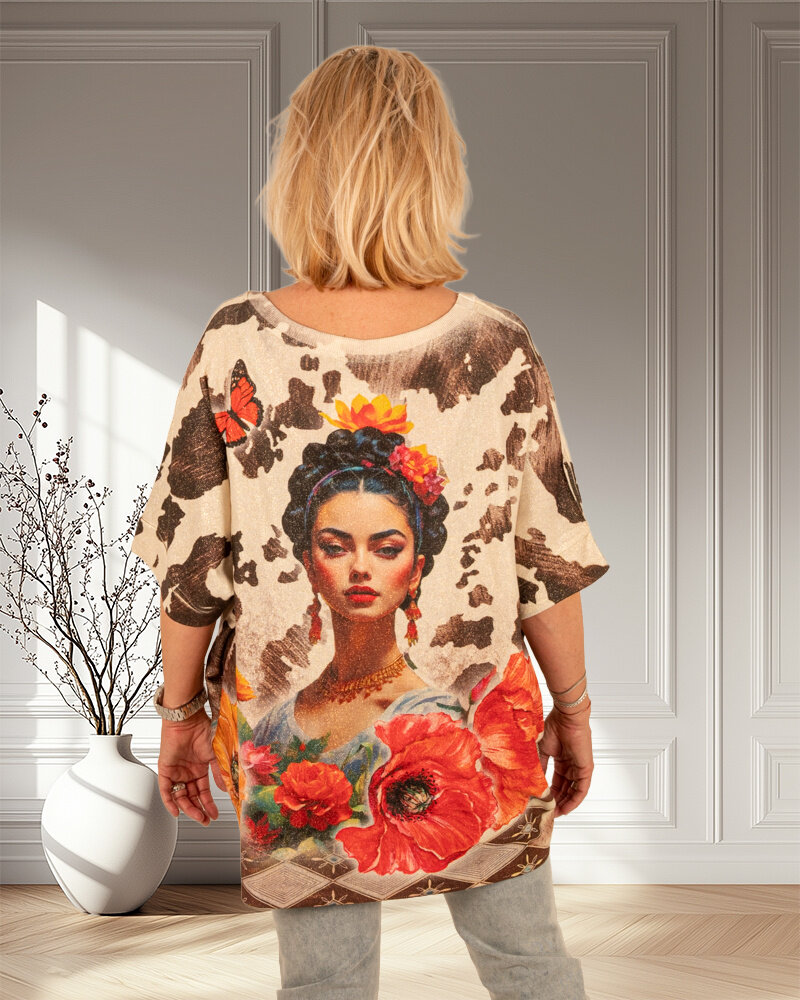 Bigshirt Frida flower van El-Vita