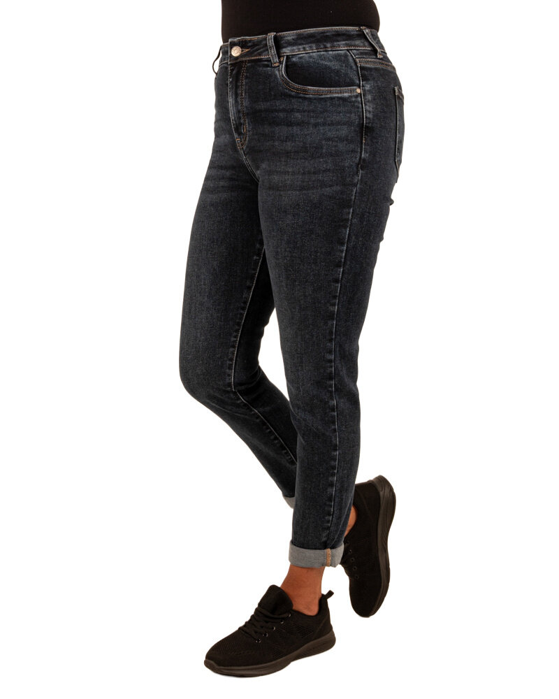 Dark blue high waist mom jeans van Hello Miss