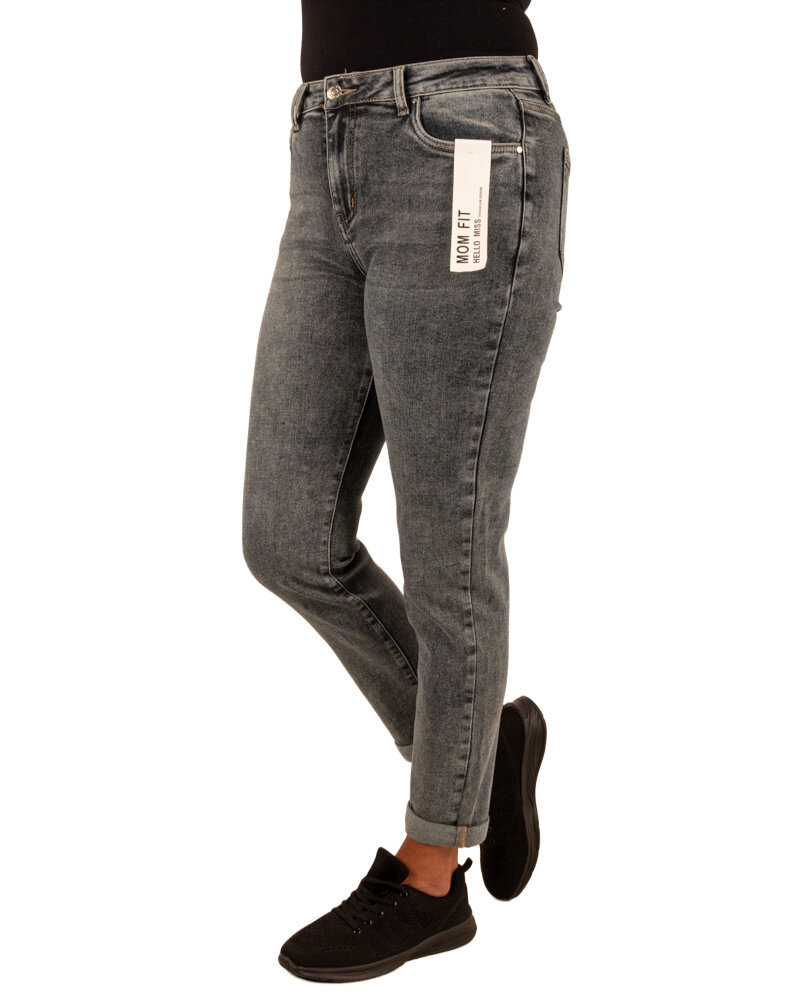 Blue high waist mom jeans van Hello Miss