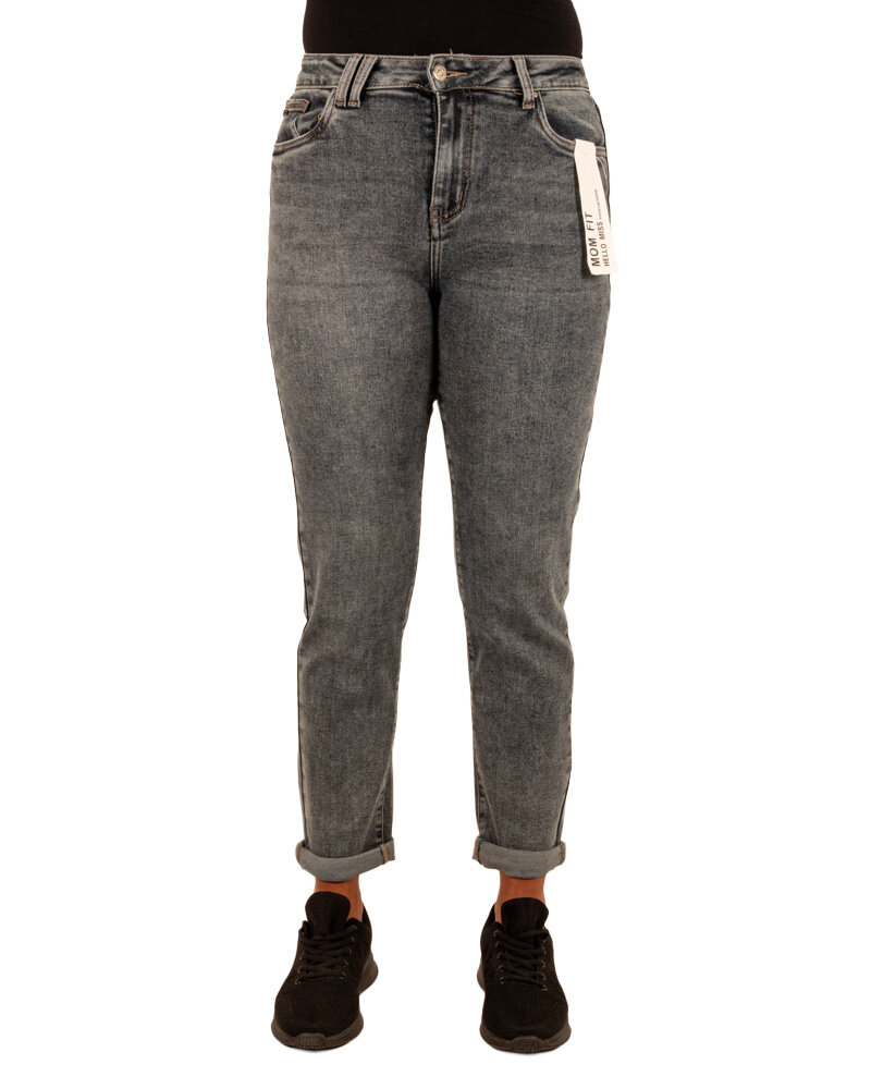 Blue high waist mom jeans van Hello Miss